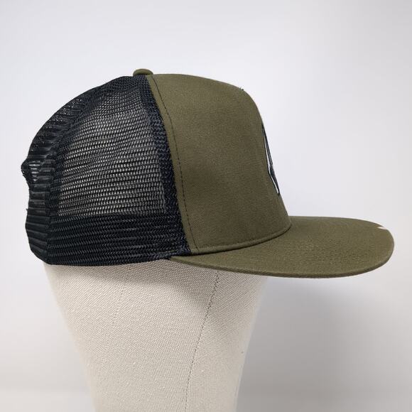 Volcom Stone Snapback Trucker Hat Green One Size Embroidered Adjustable - Picture 5 of 9